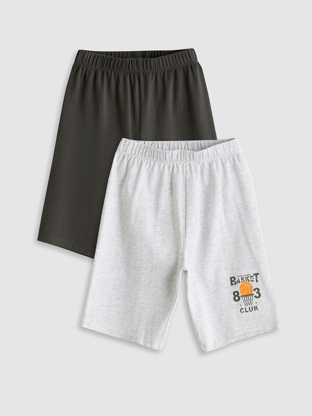 Elasticated Waist Boys' Pyjama Shorts 2 Pack -S5IF77Z4-LAK