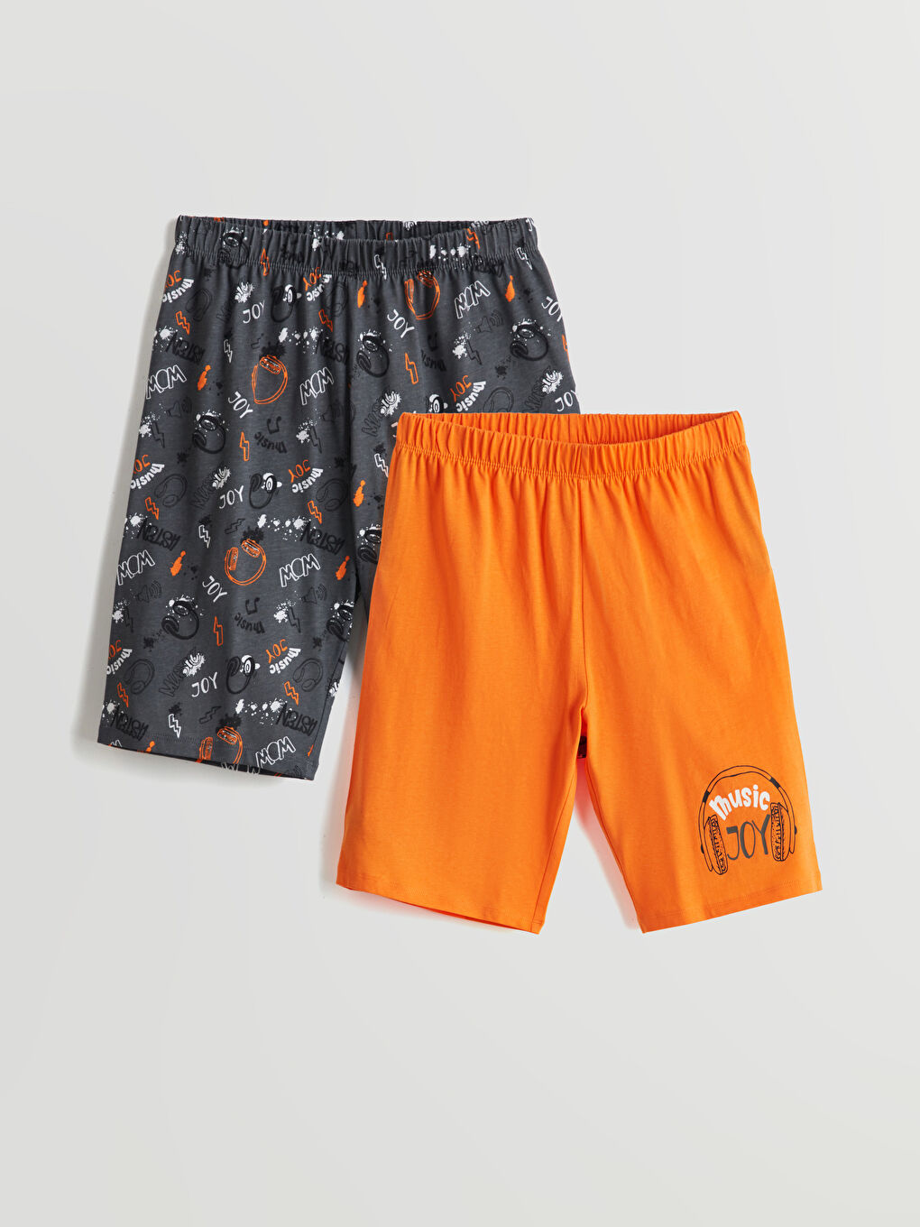 Elasticated Waist Boys' Pyjama Shorts 2 Pack -S5IF79Z4-LRX