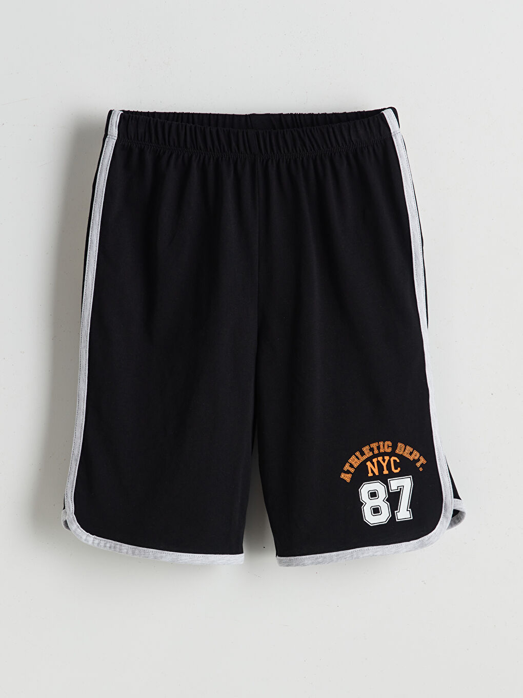 Siyah Beli Lastikli Erkek Çocuk Pijama Şort