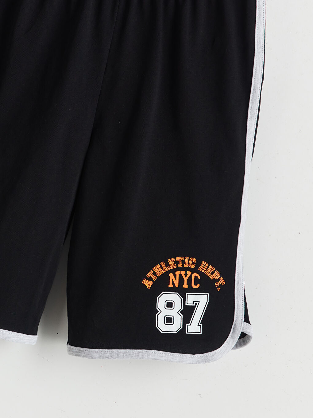 Siyah Beli Lastikli Erkek Çocuk Pijama Şort-2