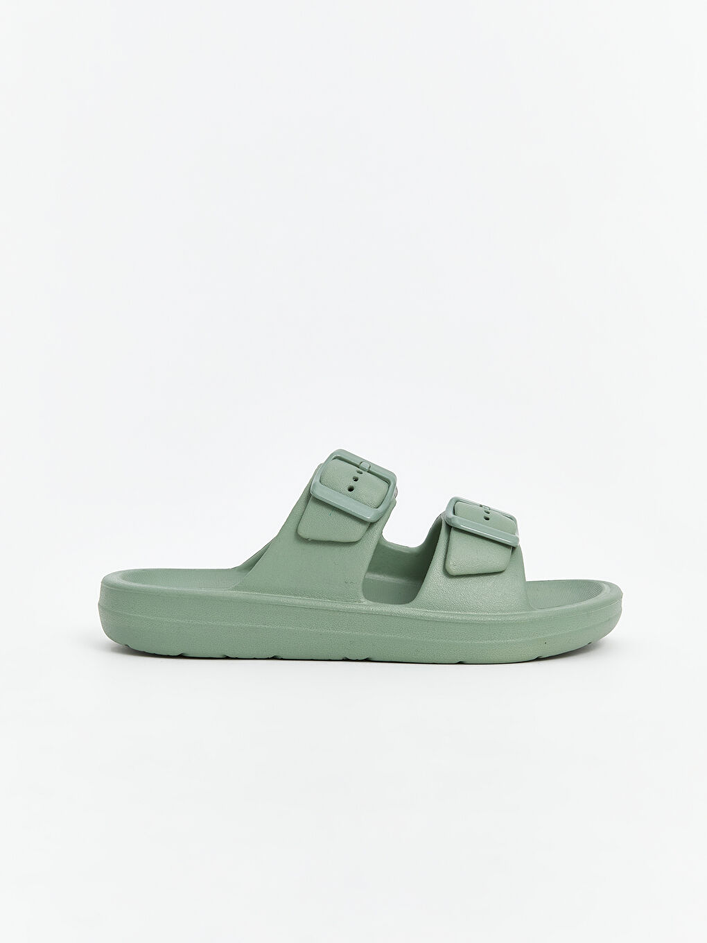 Buckle Detailed Double Banded Boy Slippers -S5IF93Z4-SVF