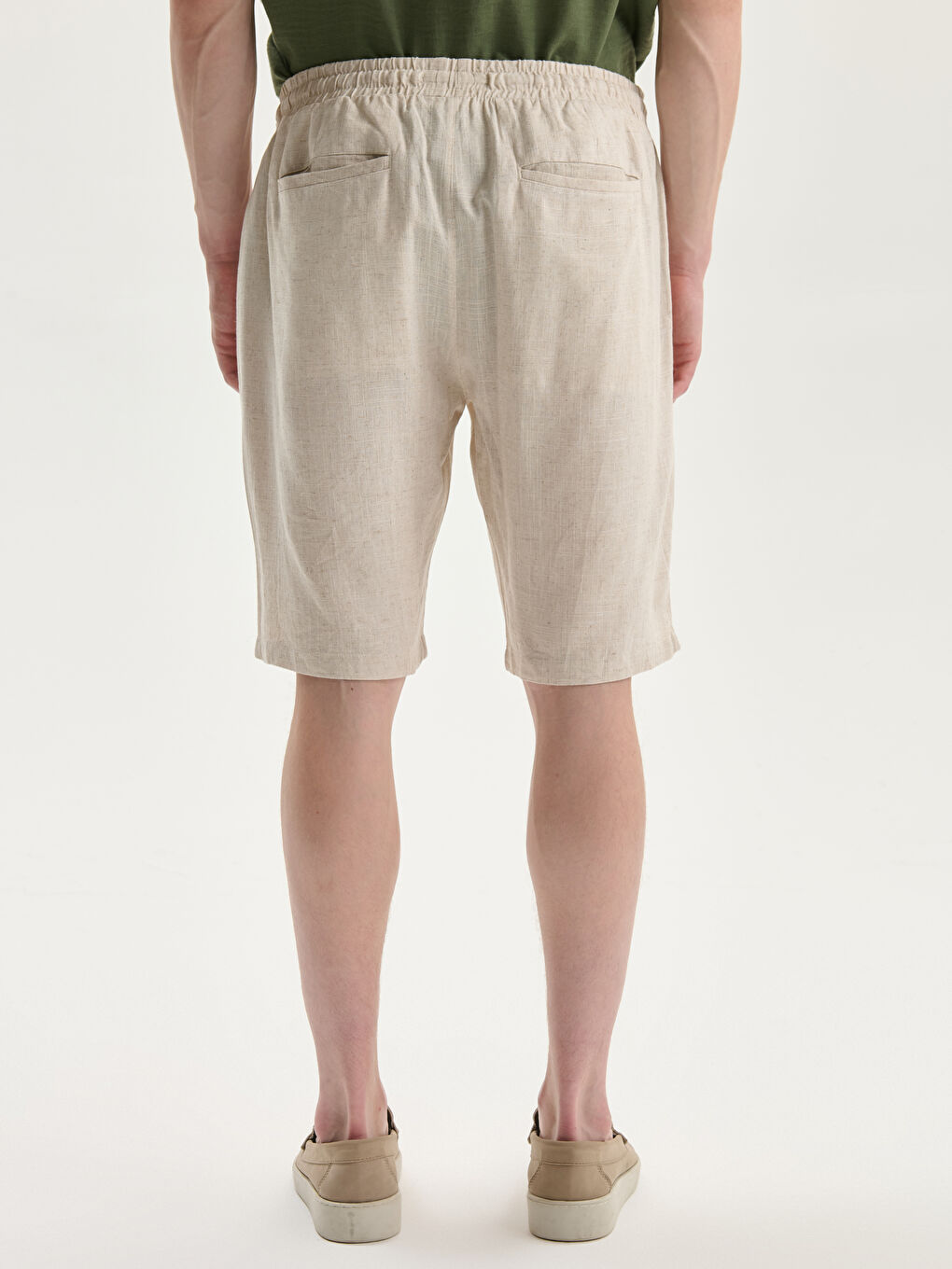 LCW Vision Standard Fit Linen Blend Men's Shorts -S5IF99Z8-RW0