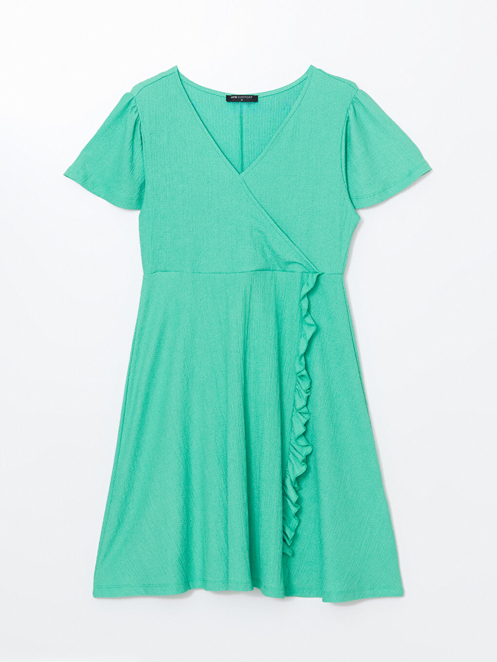 ქალი მწვანე კაბა-4