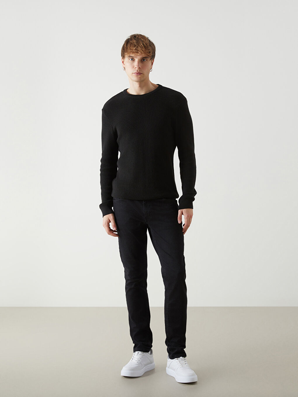 Siyah 750 Slim Fit Erkek Jean Pantolon