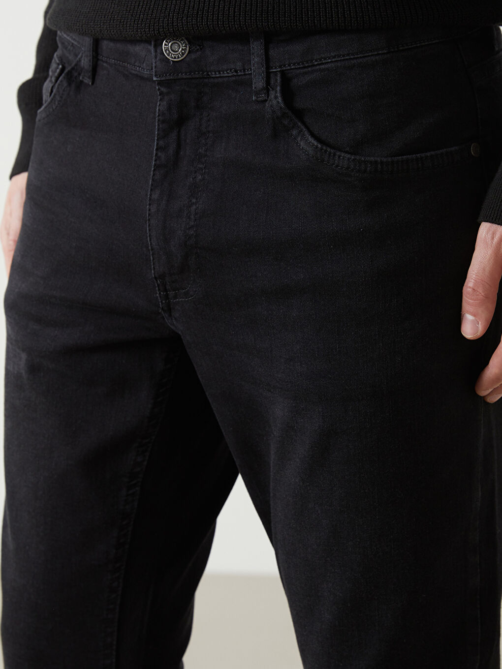 Siyah 750 Slim Fit Erkek Jean Pantolon-2