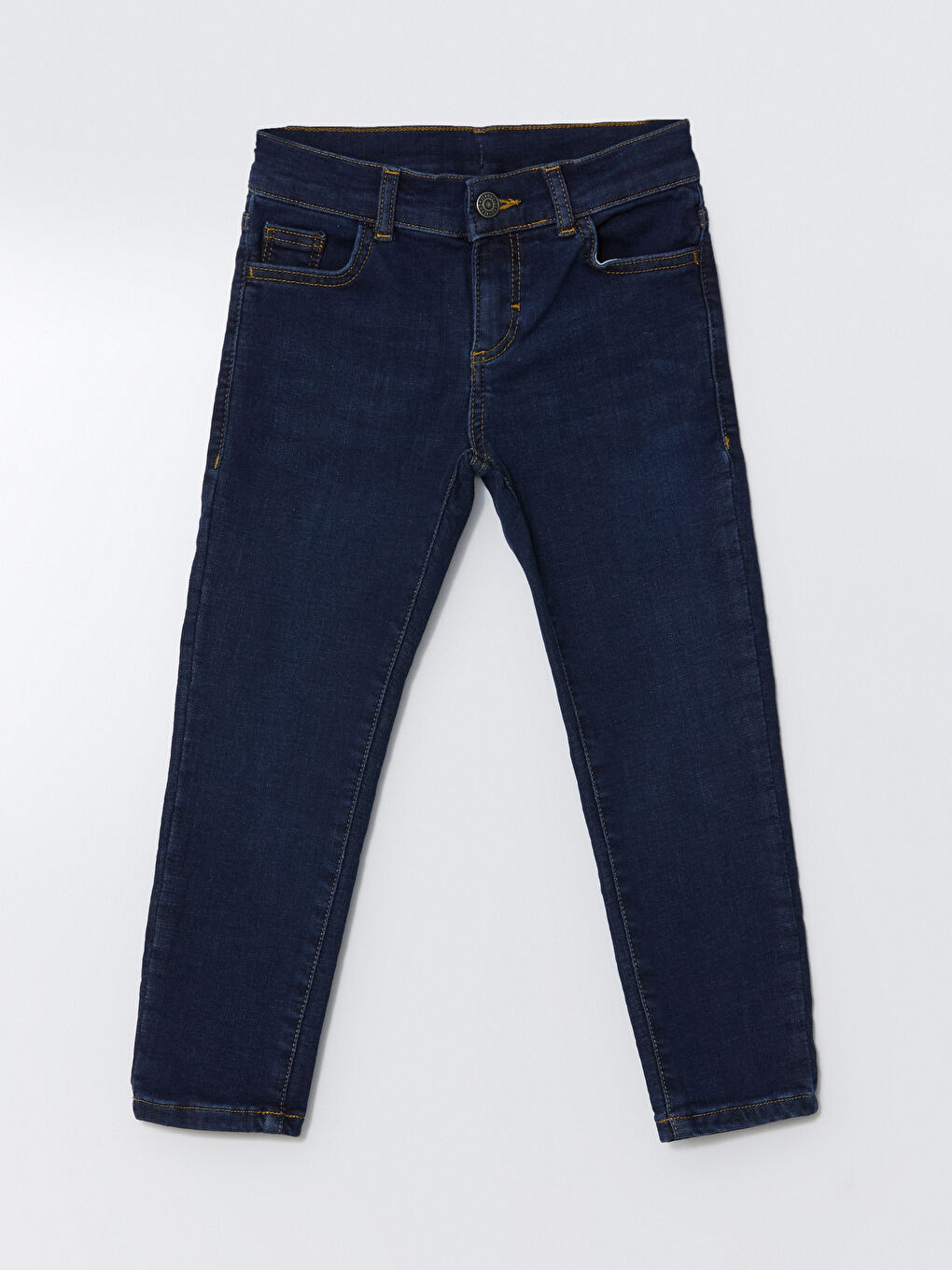 LCW ECO Indigo Beli Ayarlanabilir Lastikli Erkek Çocuk Jean Pantolon