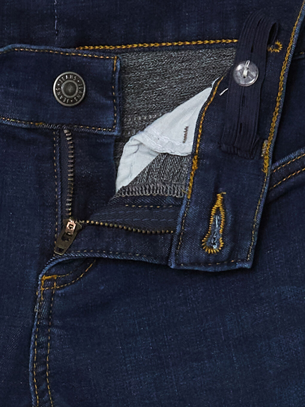 LCW ECO Indigo Beli Ayarlanabilir Lastikli Erkek Çocuk Jean Pantolon - 1