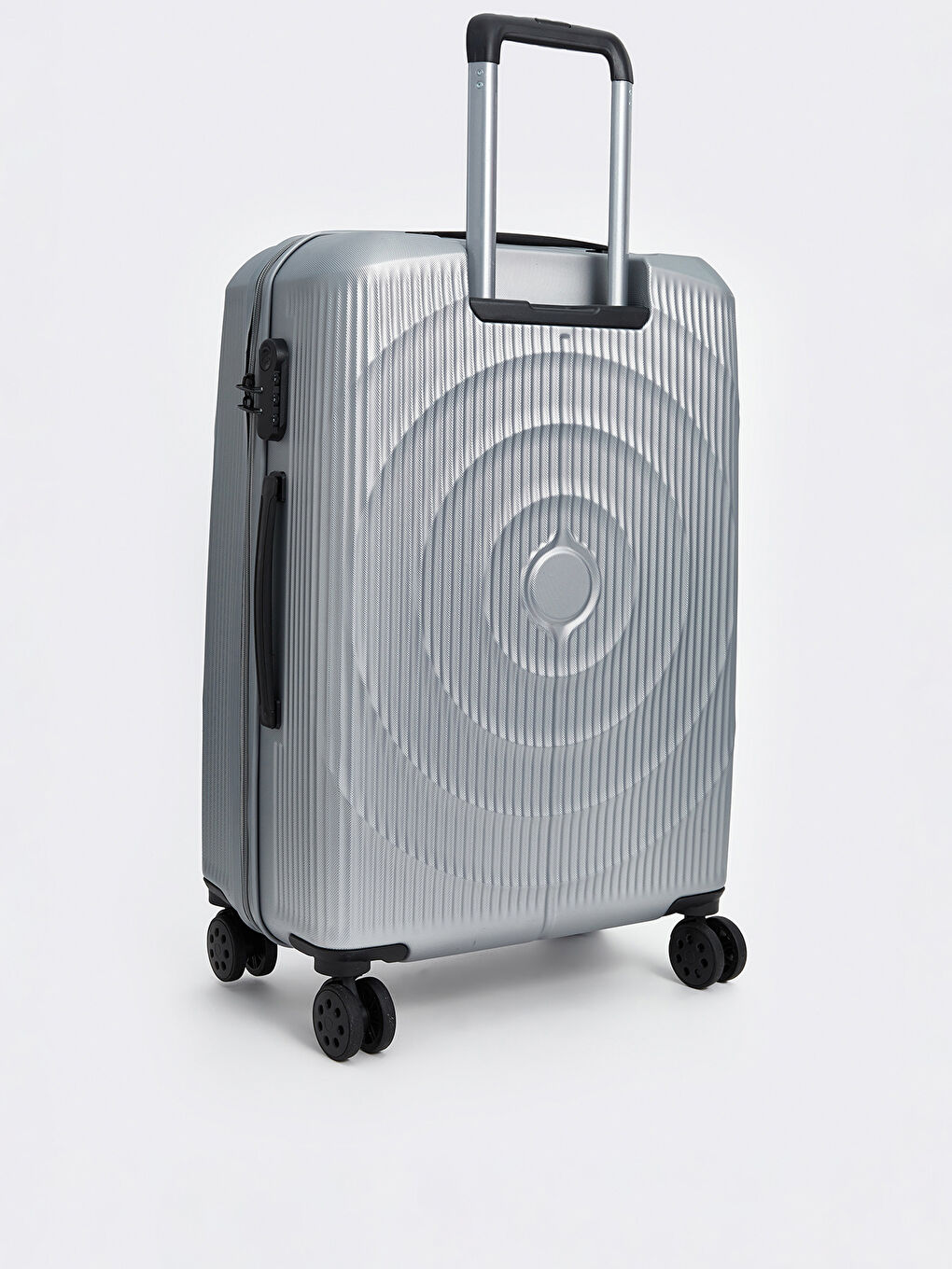 Gri Kilit Detaylı Orta Boy Valiz-1