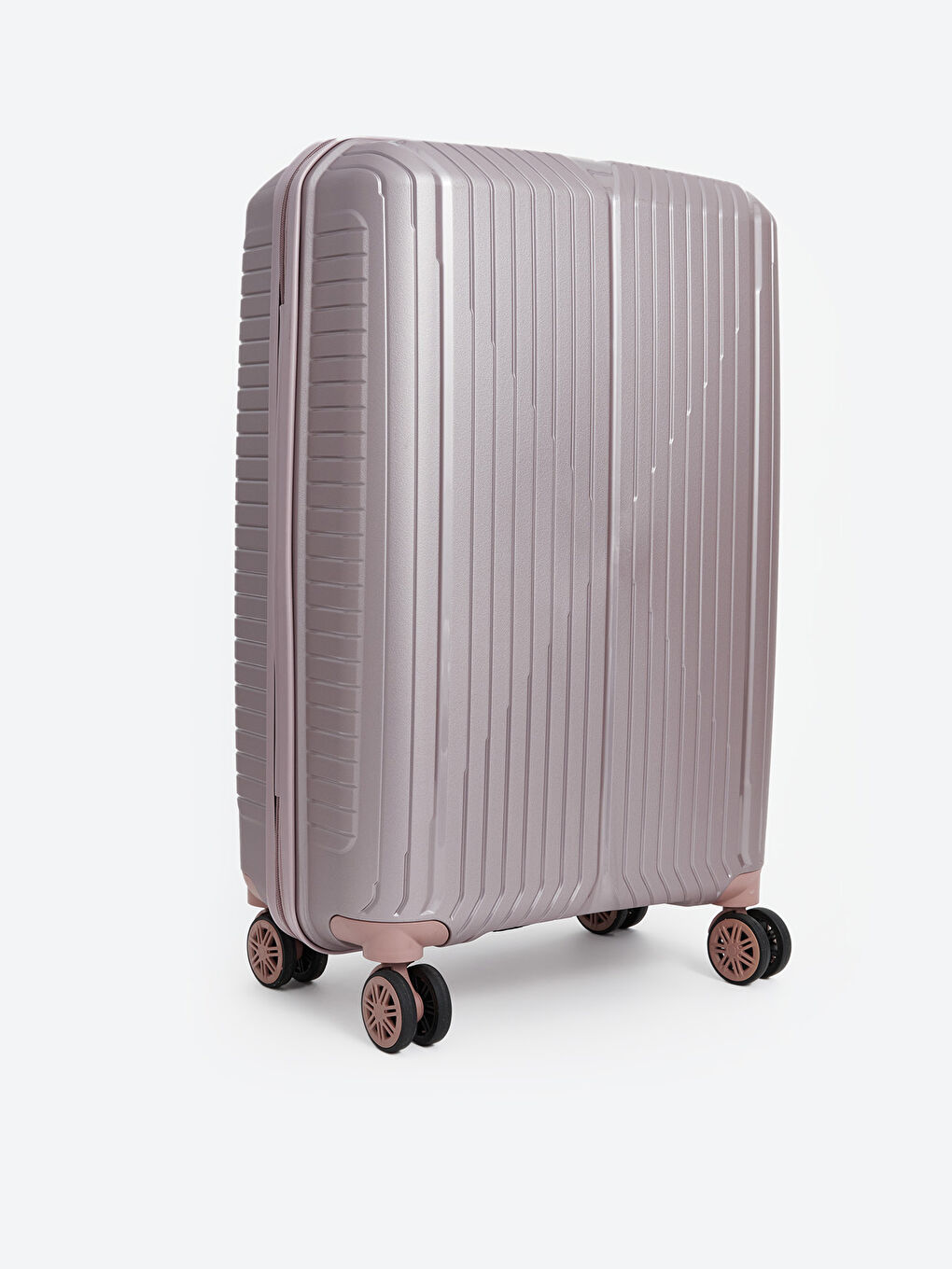 Pembe Kilit Detaylı Büyük Boy Valiz