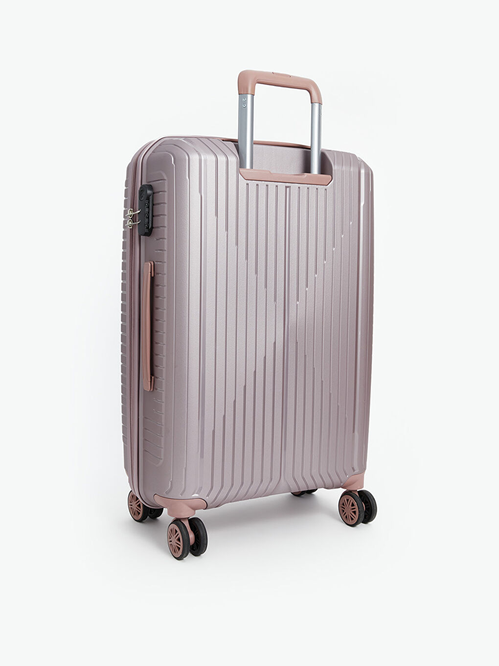 Pembe Kilit Detaylı Büyük Boy Valiz-1