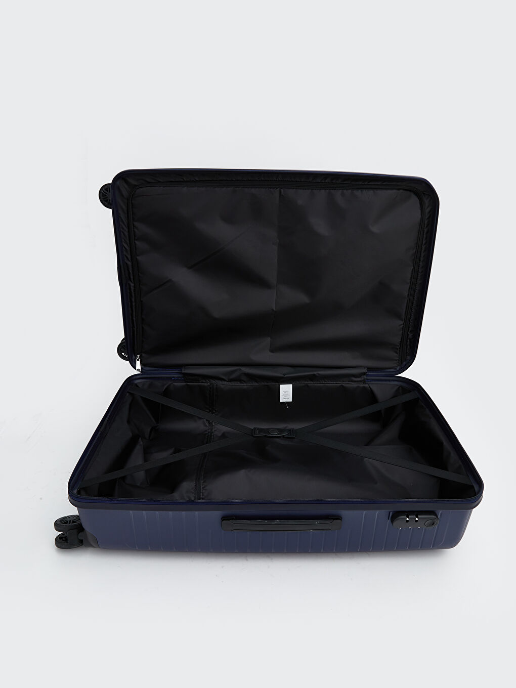 Lacivert Kilit Detaylı Büyük Boy Valiz-4