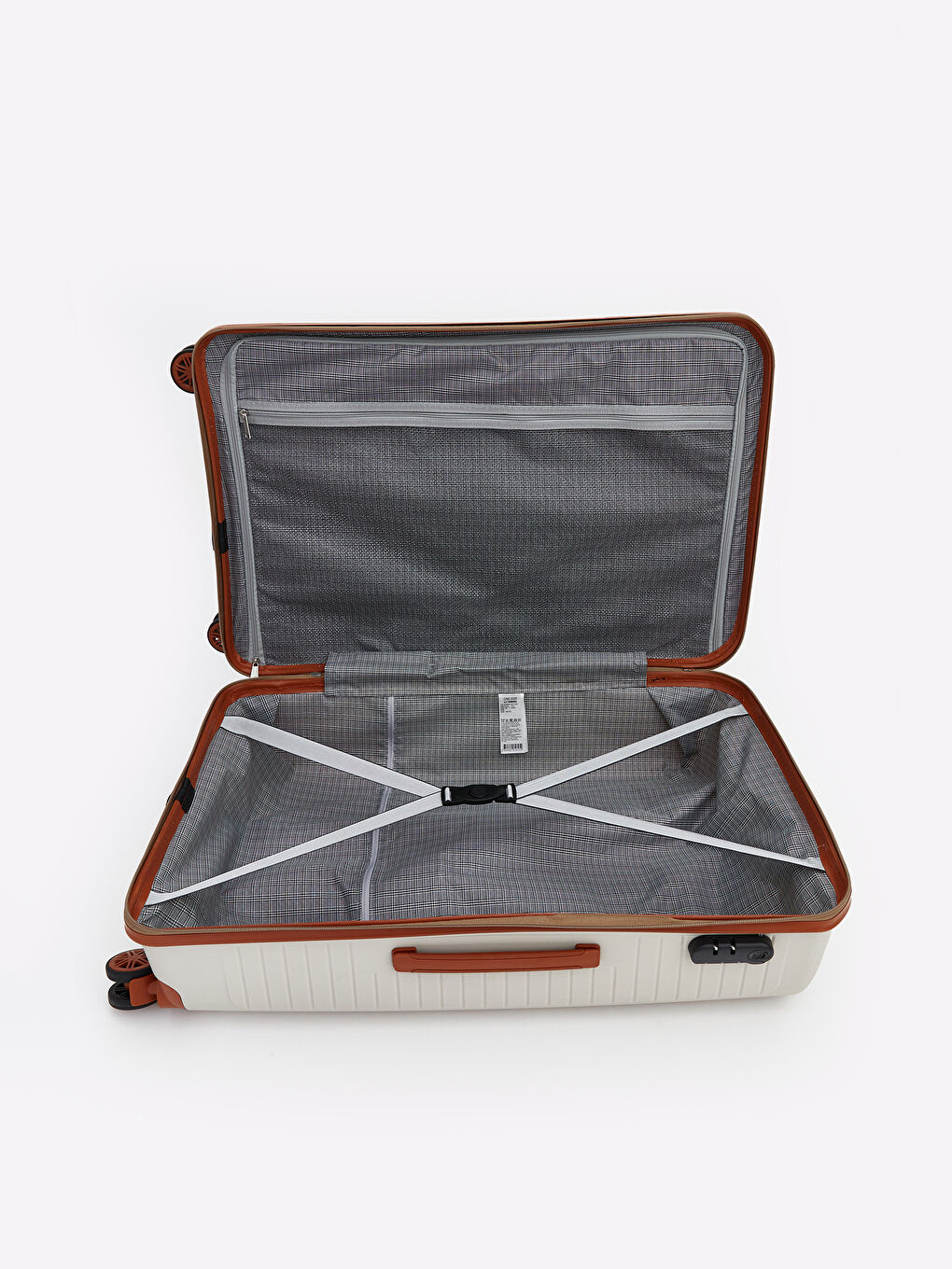 Kahverengi Kilit Detaylı Büyük Boy Valiz-2