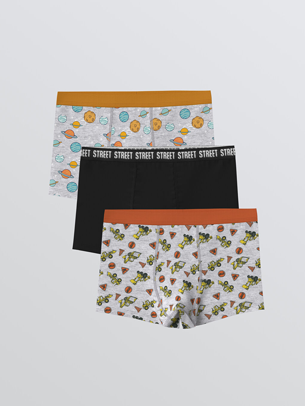 LCW ECO Baskılı Erkek Çocuk Boxer 3'lü -S5IG53Z4-M0T