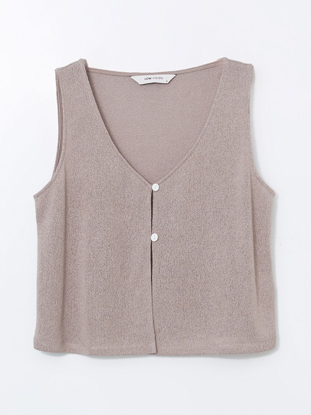 LCW Vision V-Neck Women's Waistcoat -S5IG96Z8-GE8
