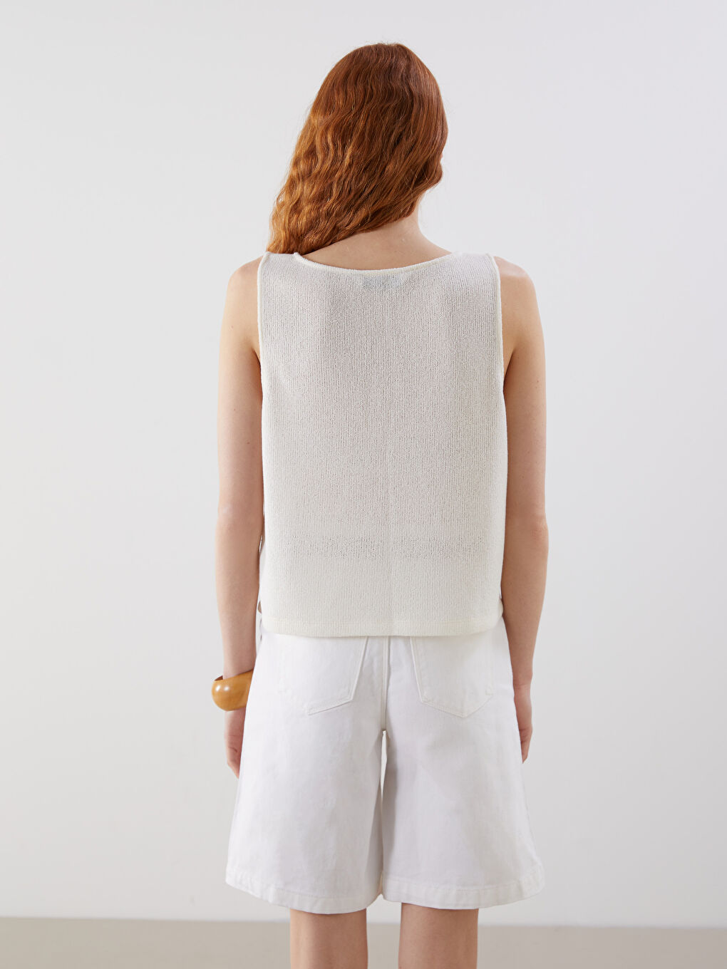 LCW Vision V-Neck Women's Waistcoat -S5IG96Z8-FDH