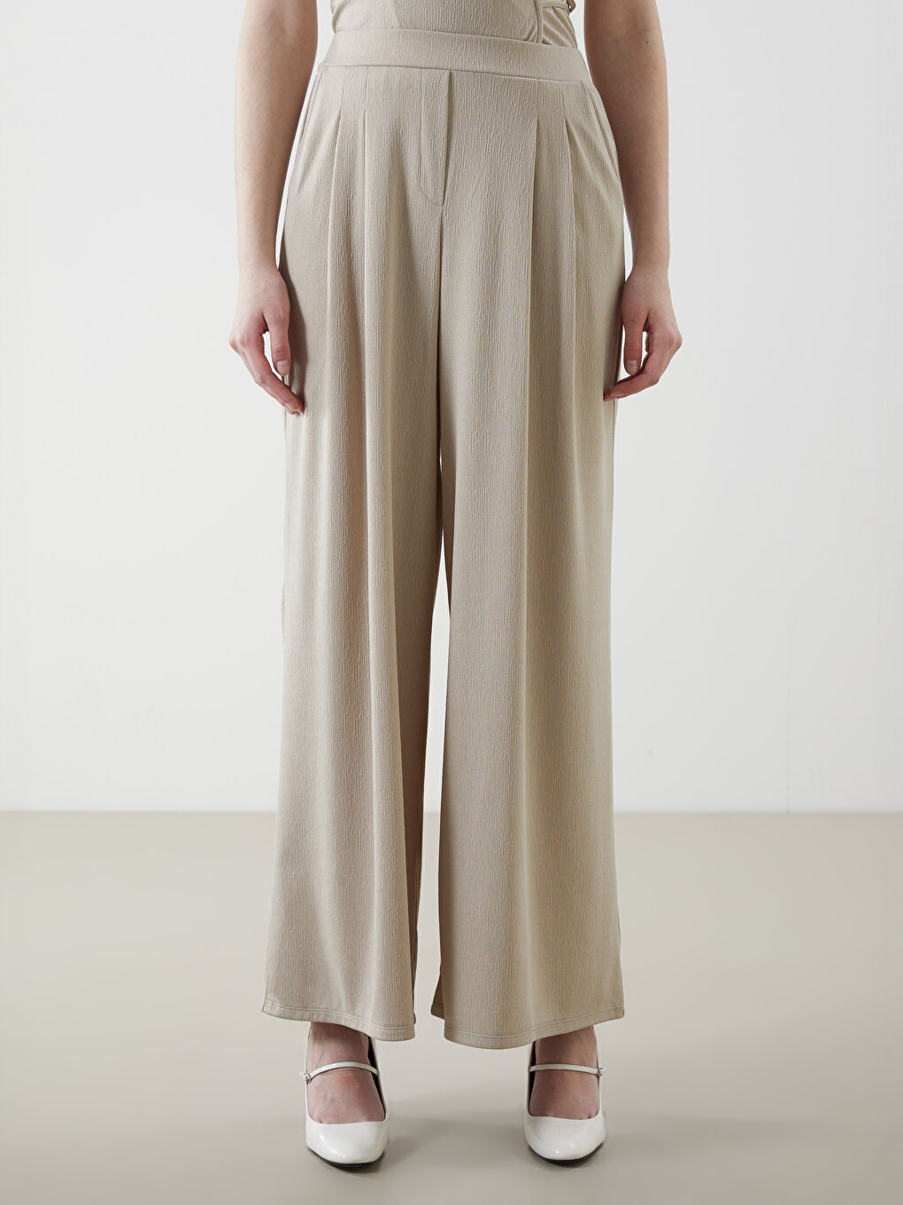 LC Waikiki BEŽ Pantalone Žena -S5IH04Z8-FGB