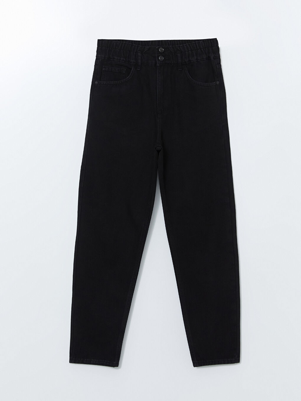 Elastic Waist Slouchy Fit Women's Jean Trousers -S5IH09Z8-327