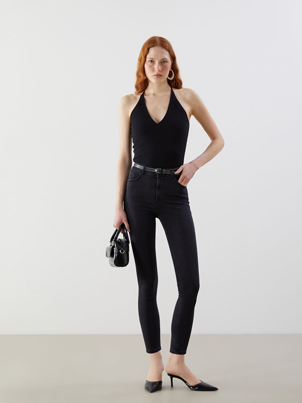 LCW Vision Halter Yaka Crop -S5IH10Z8-CVL