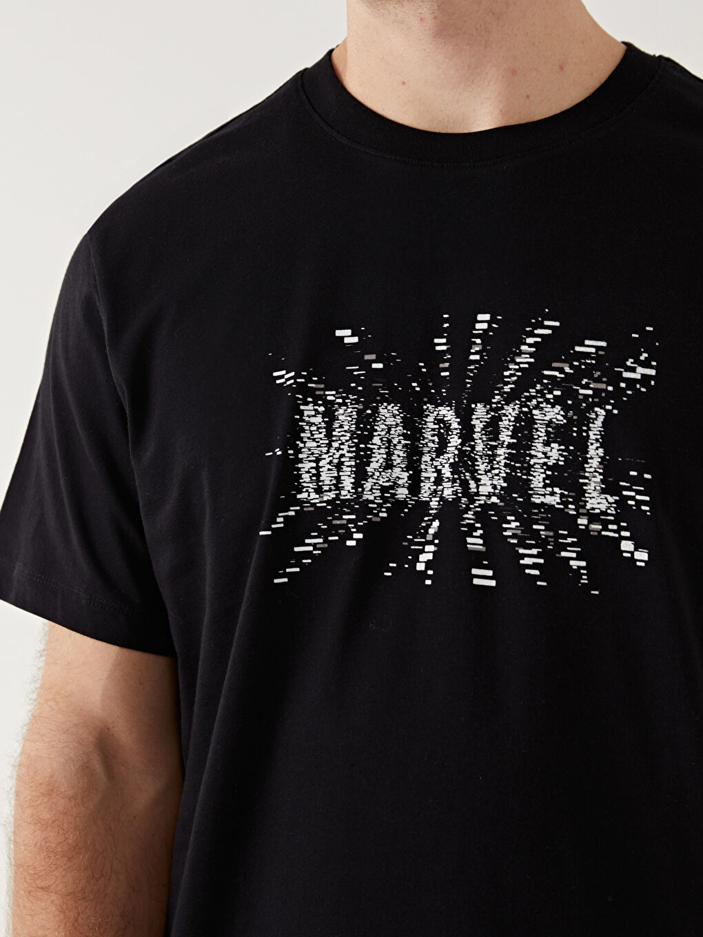 Crew Neck Short Sleeve Marvel Printed Jersey Men's T-Shirt-2