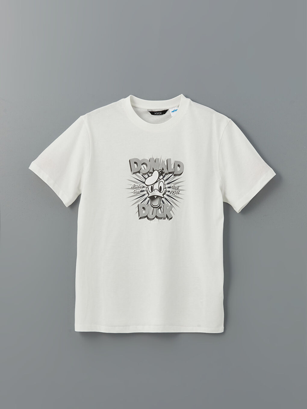 Crew Neck Donald Duck Printed Men's T-Shirt -S5II28Z8-R9J