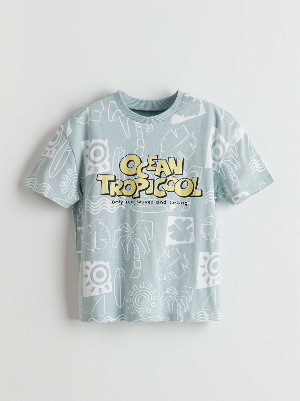 Crew Neck Printed Jersey Boys' T-shirt