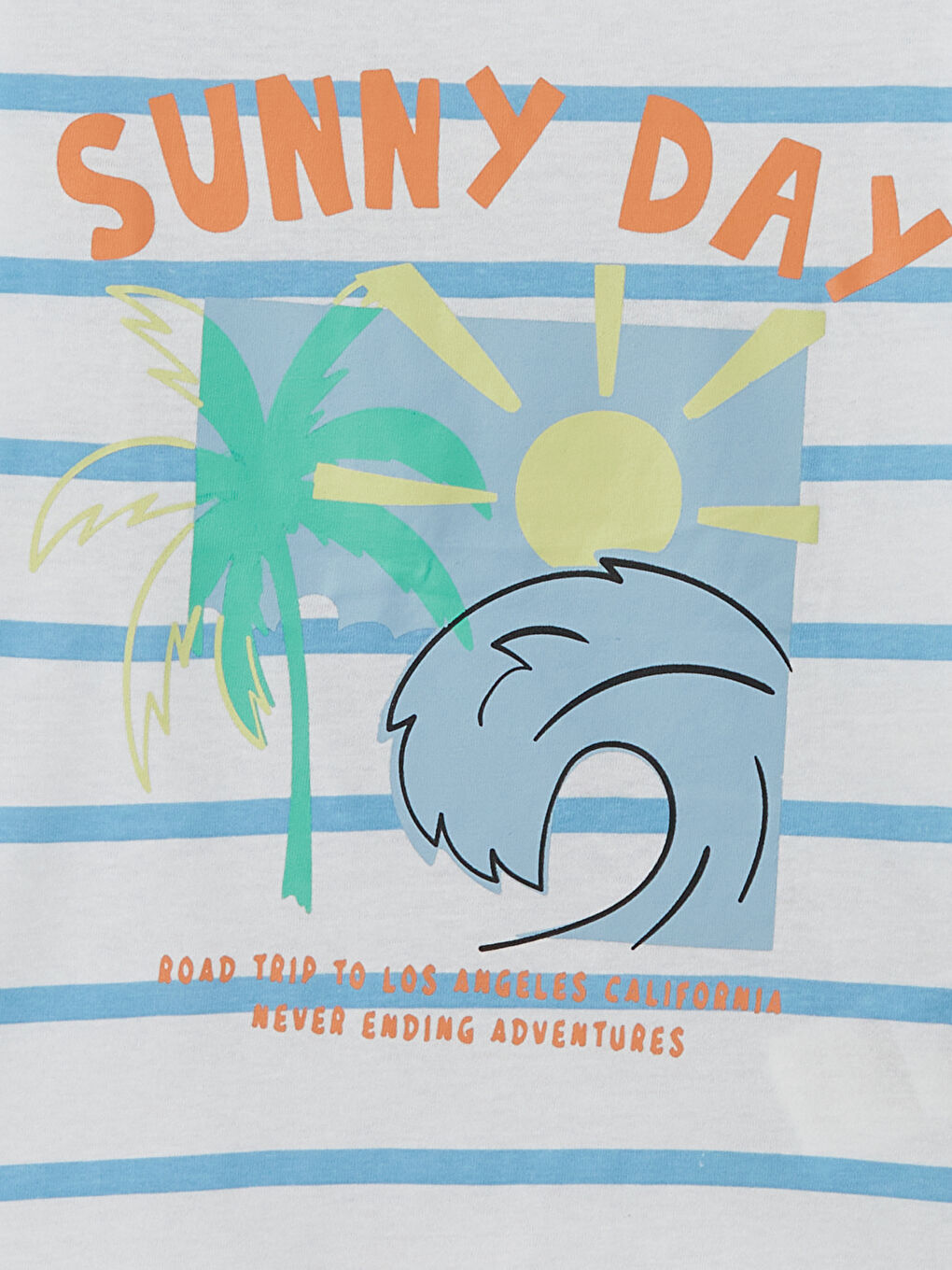 Crew Neck Striped Jersey Boys' T-Shirt-3