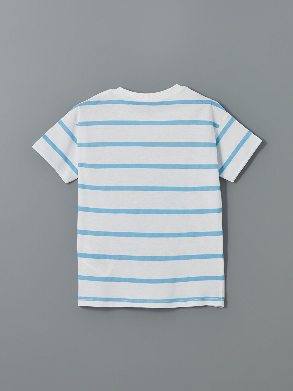 Crew Neck Striped Jersey Boys' T-Shirt-4