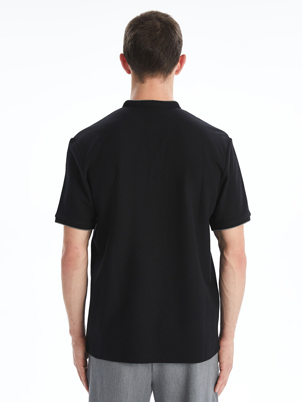 LC Waikiki Grandad Collar Short Sleeve Men's T-Shirt -S5II48Z8-CVL