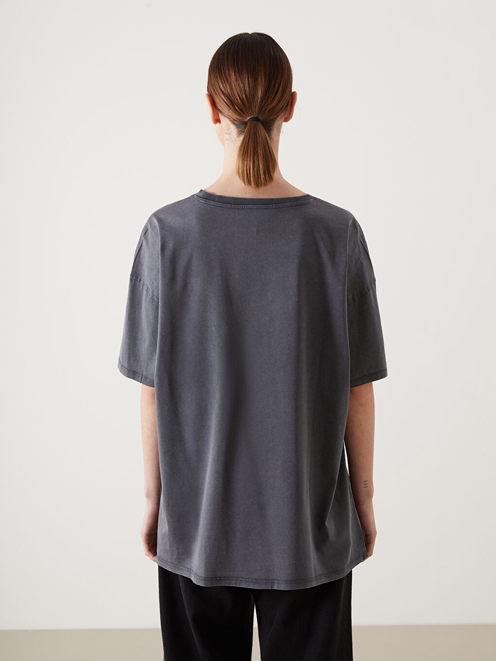 LCW ECO Γυναίκα ΑΝΘΡΑΚΙ T-shirt -S5IJ15Z8-SFS