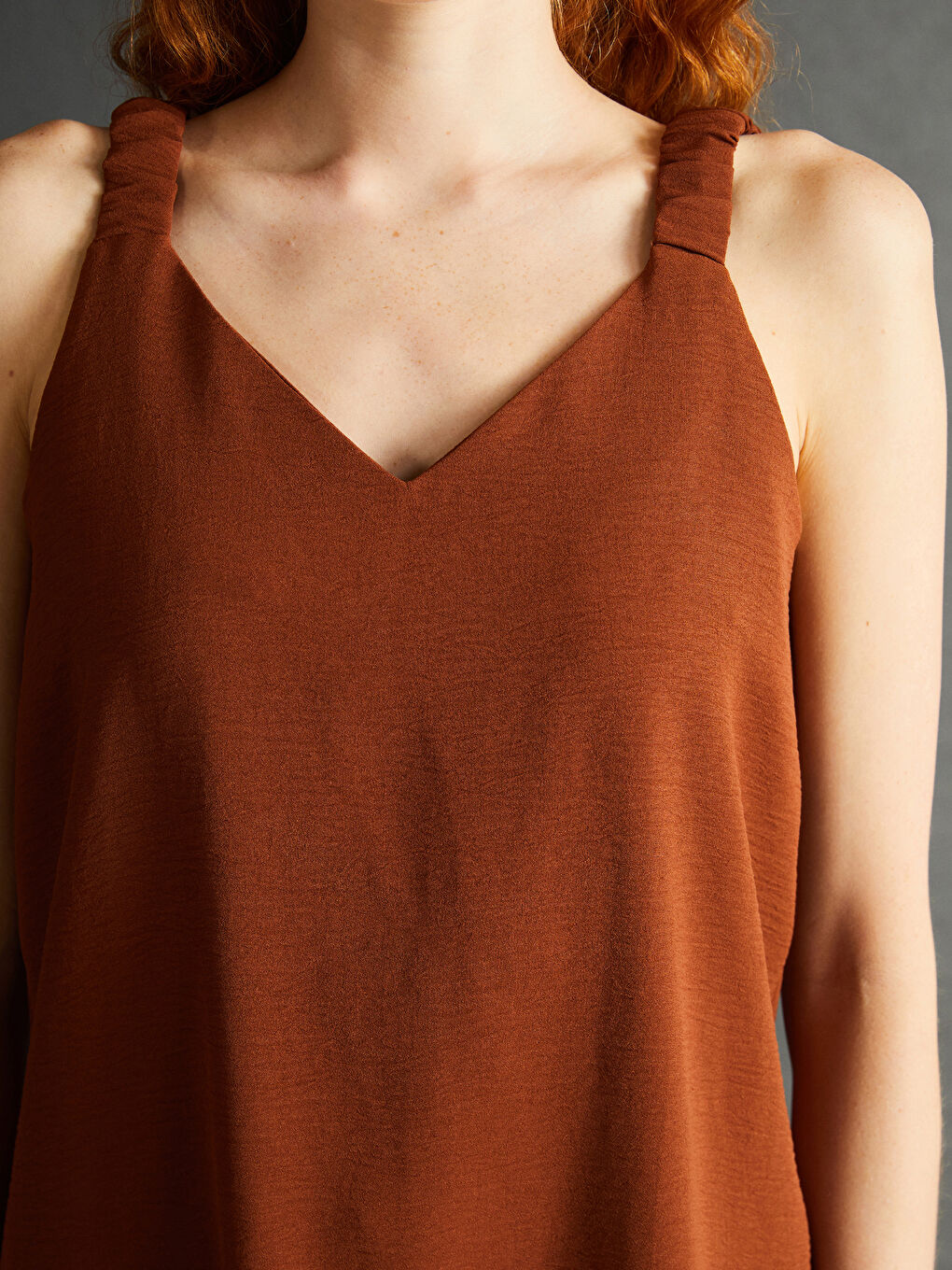 V-Neck Women's Blouse -S5IJ35Z8-YHQ