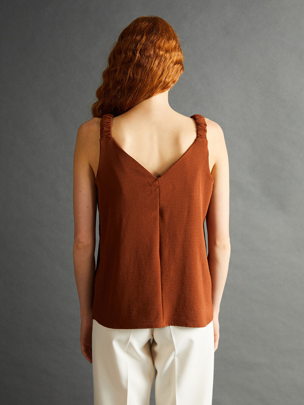 V-Neck Women's Blouse -S5IJ35Z8-YHQ