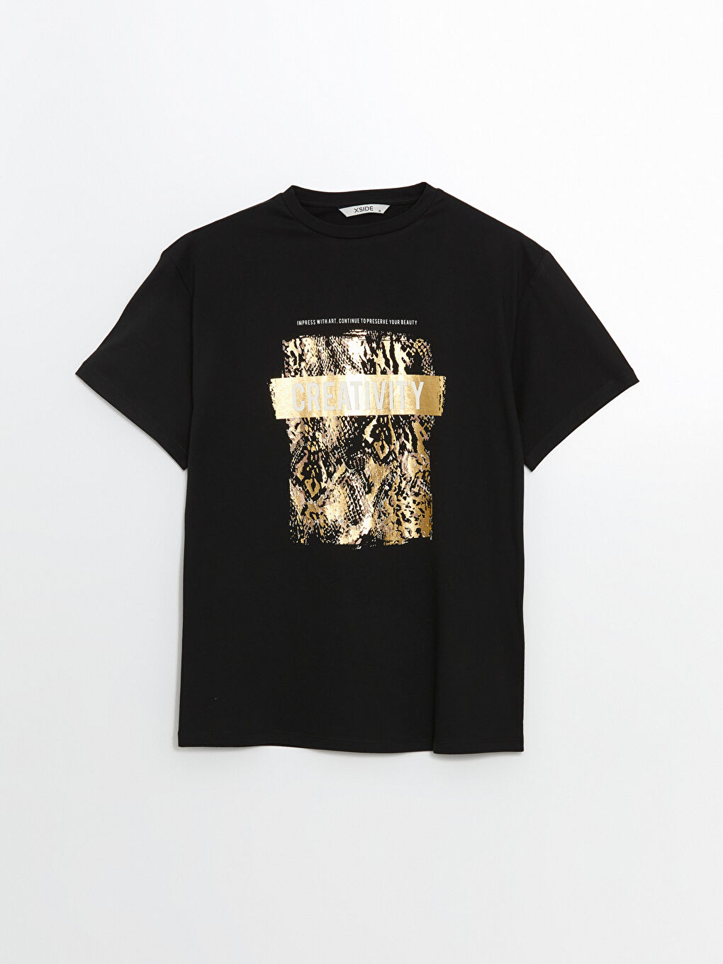 Crew Neck Printed Women's T-Shirt -S5IJ62Z8-CVL