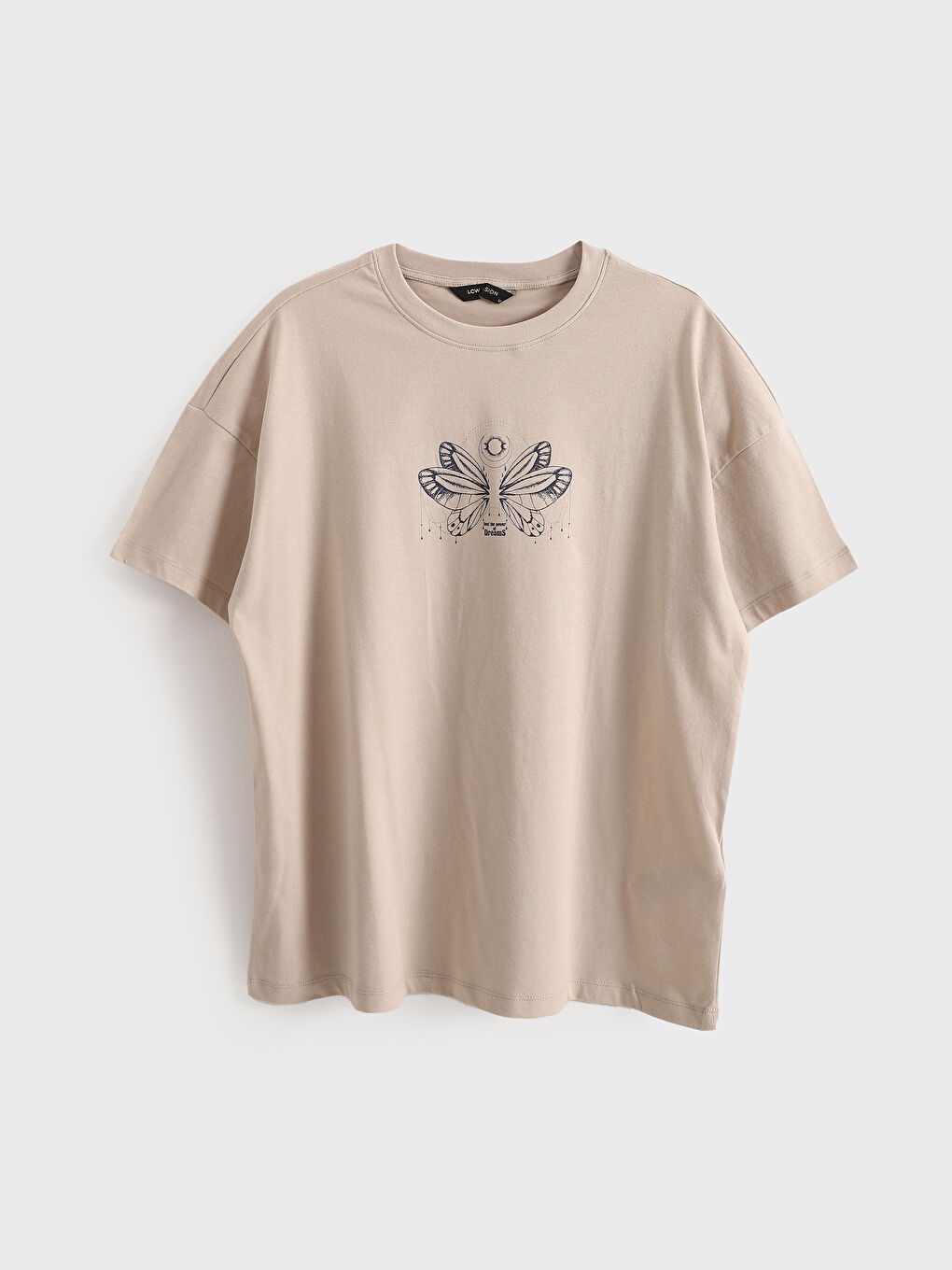 Crew Neck Printed Oversize Women's T-Shirt -S5IJ68Z8-QYF
