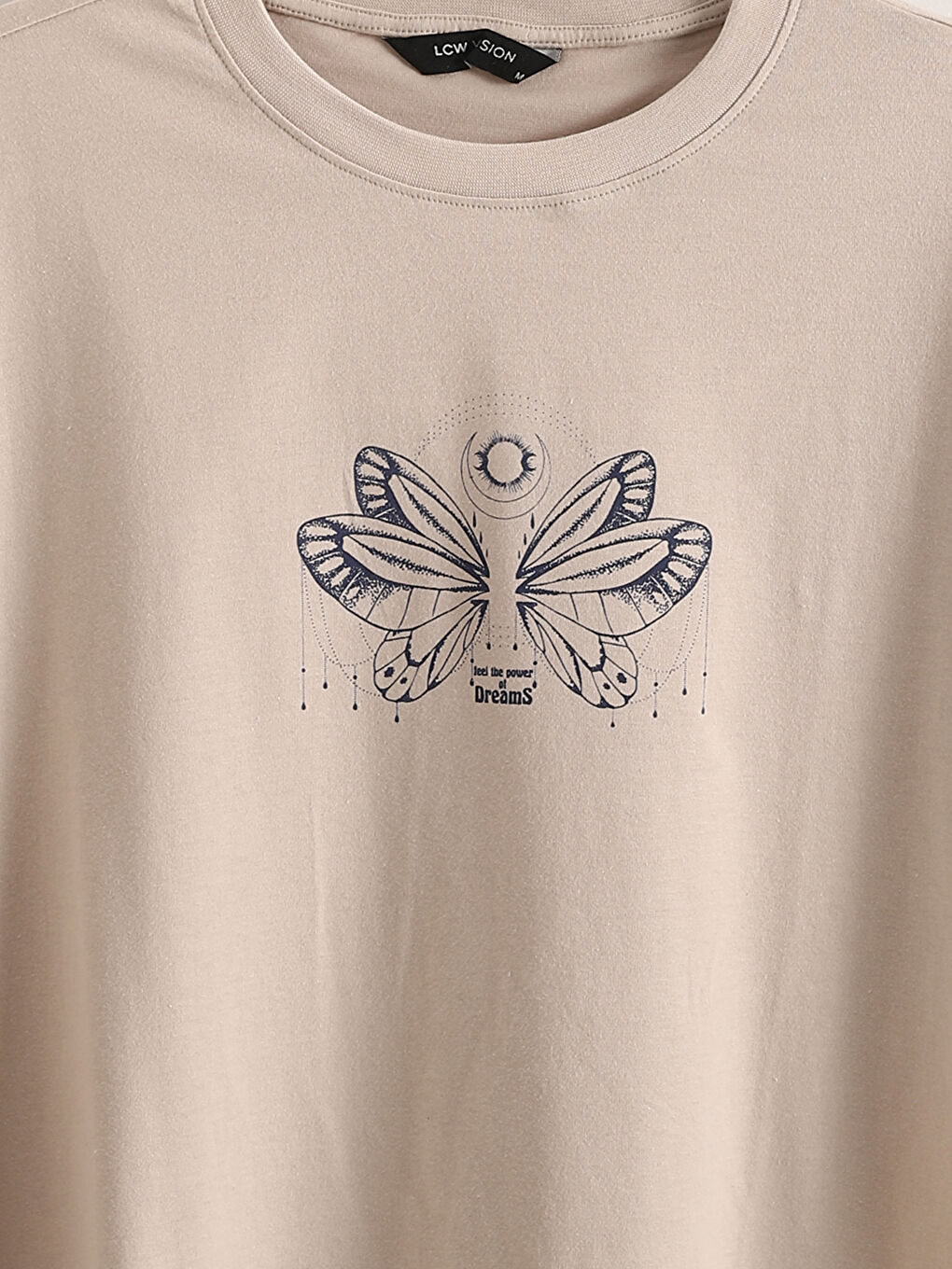 Crew Neck Printed Oversize Women's T-Shirt -S5IJ68Z8-QYF