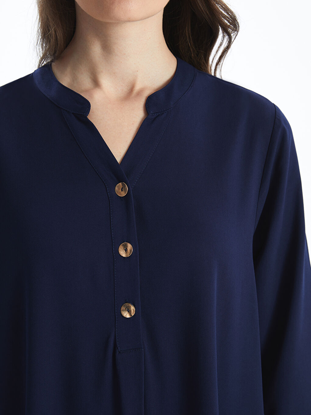 Henley Neckline A Form Women’S Dress -S5IJ72Z8-E1J