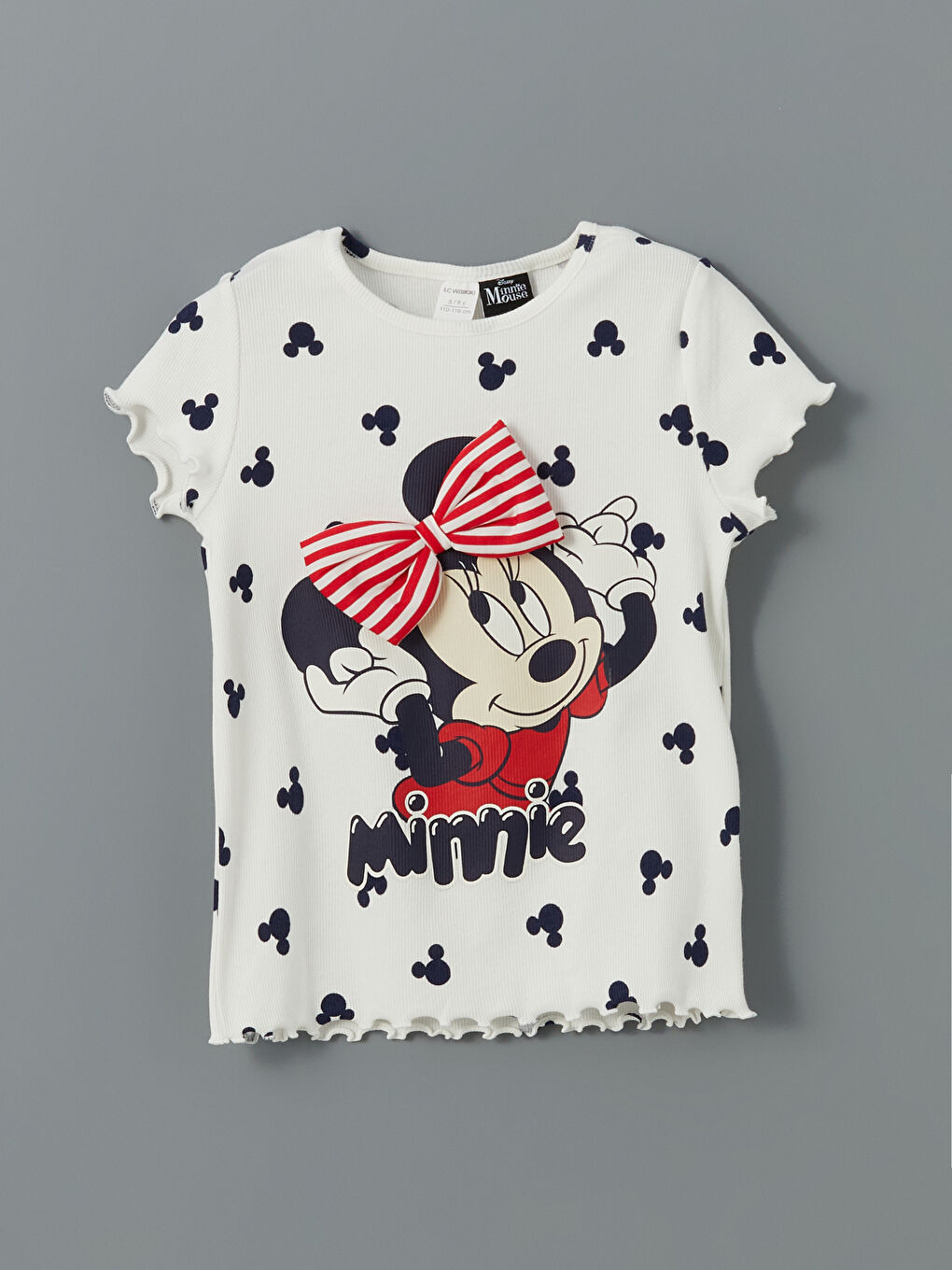 LCW Kids Minnie Mouse Printed Girls' T-Shirt -S5IK01Z1-LRA