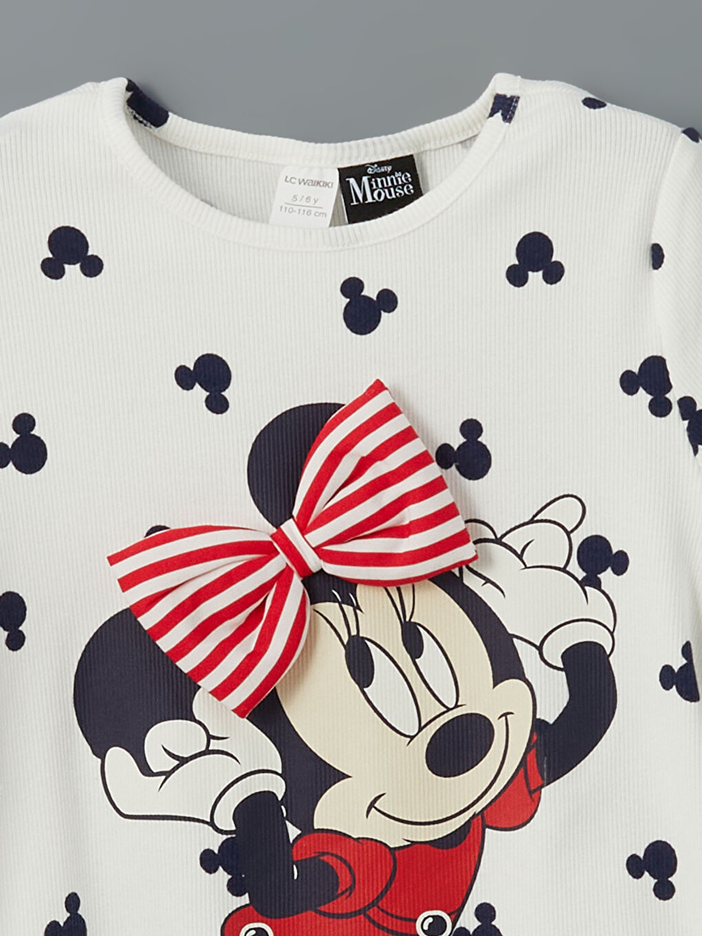 LCW Kids Minnie Mouse Printed Girls' T-Shirt -S5IK01Z1-LRA