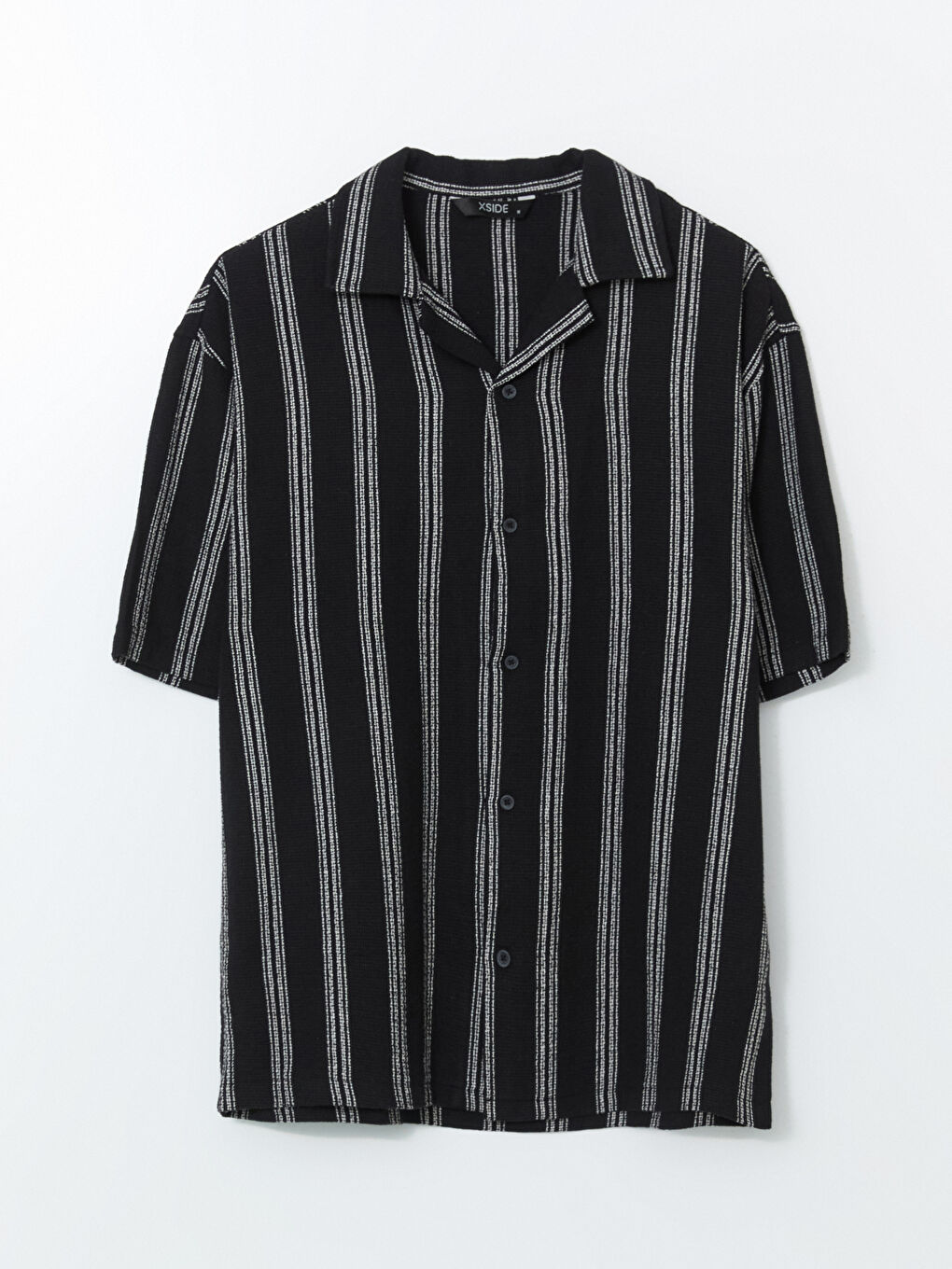 Regular Fit Short Sleeve Striped Men's Shirt -S5IK27Z8-LEG