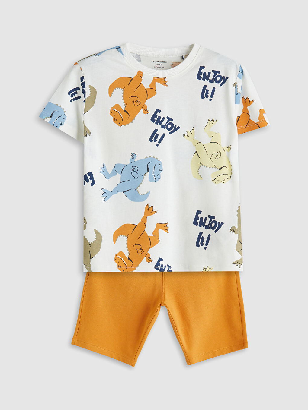 LCW Kids Crew Neck Boys' T-Shirt and Shorts 2 Pack -S5IK31Z1-LRA