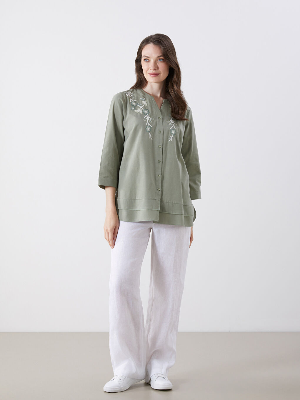 Woman GREEN Blouse -S5IK34Z8-FXT