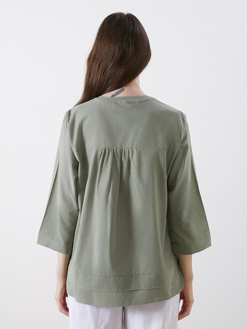 Woman GREEN Blouse -S5IK34Z8-FXT
