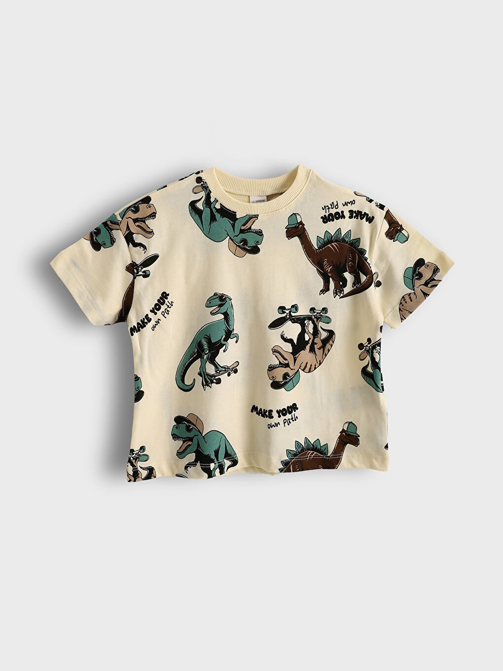 Set od 2 komada za dečake, majica i šorts sa otiskom dinosaurusa -S5IK46Z1-LQA