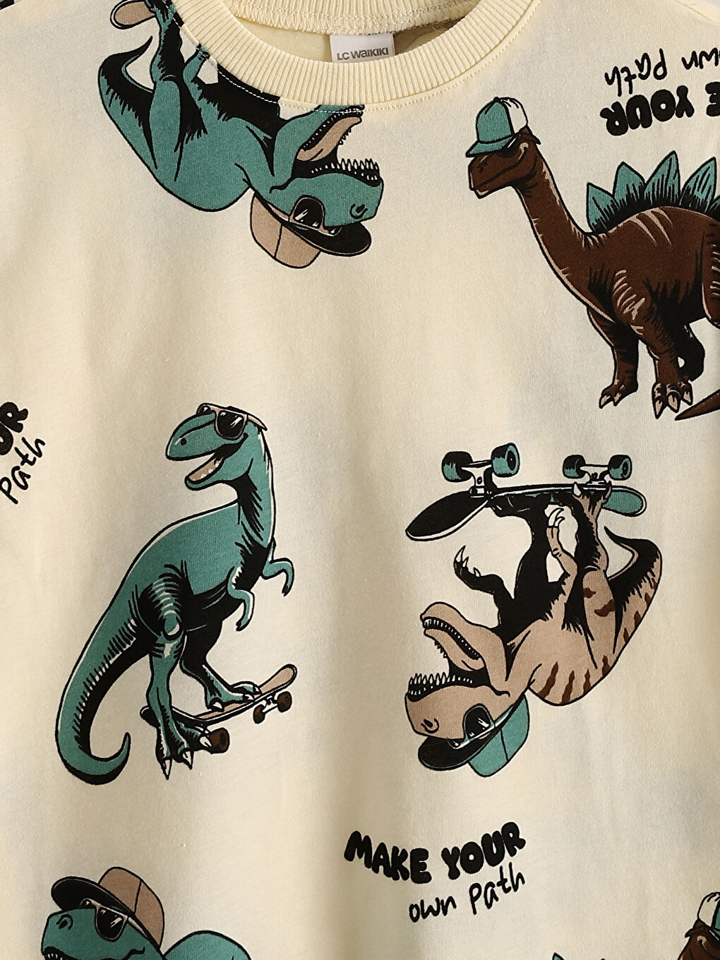 Set od 2 komada za dečake, majica i šorts sa otiskom dinosaurusa -S5IK46Z1-LQA
