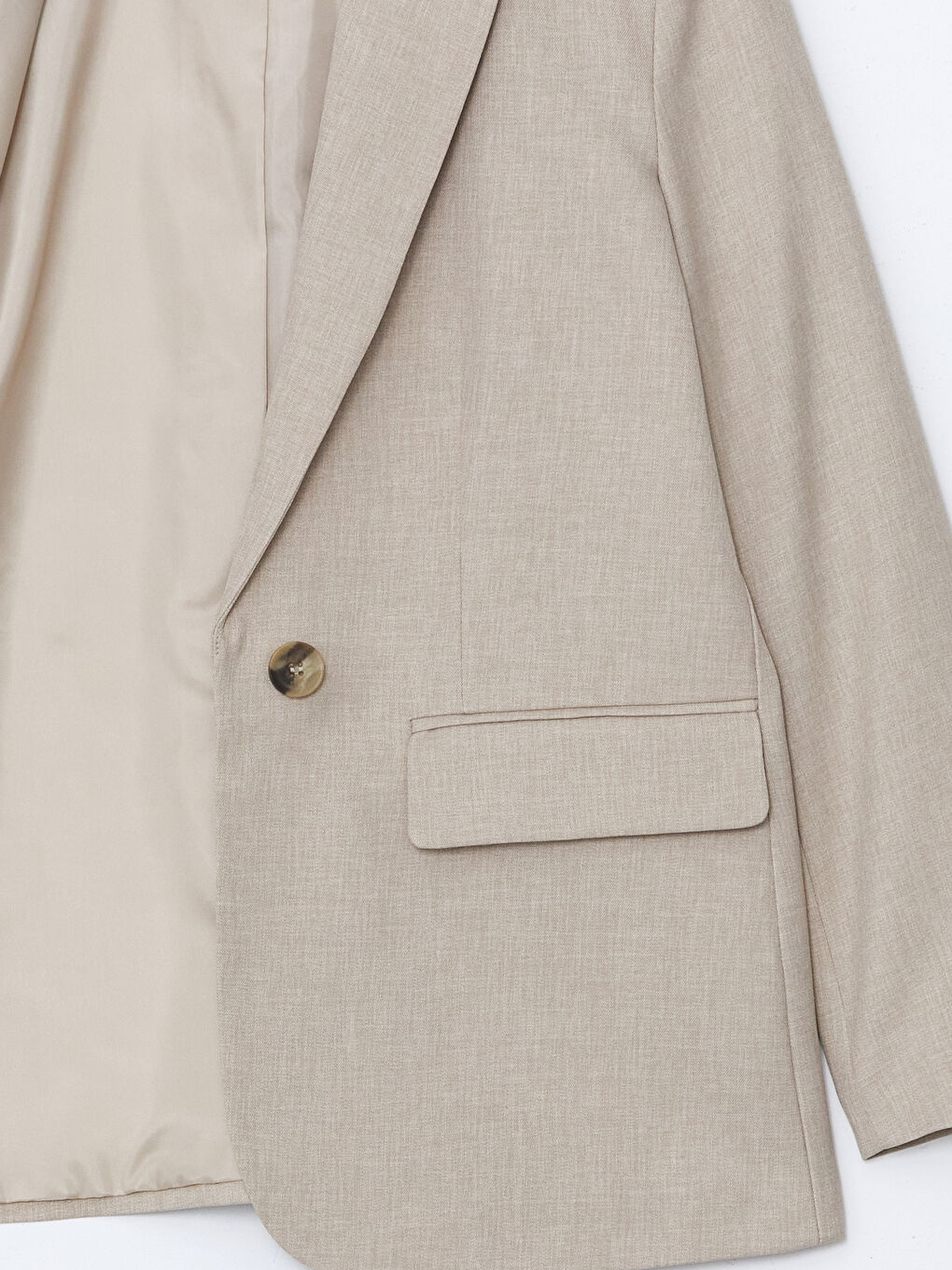 LCW Vision Bej Kadın Blazer Ceket - 6