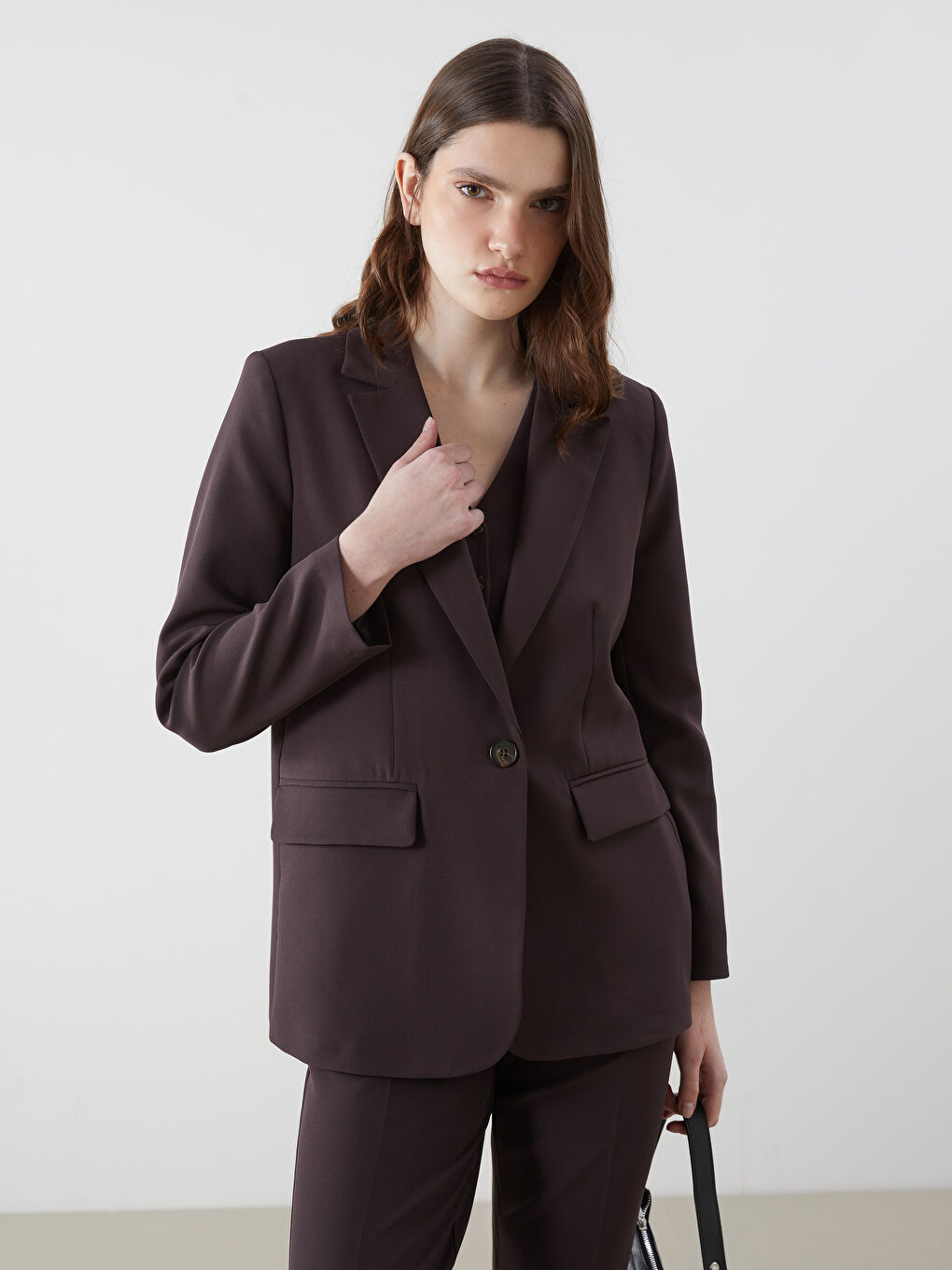 LCW Vision Kahverengi Kadın Blazer Ceket - 1