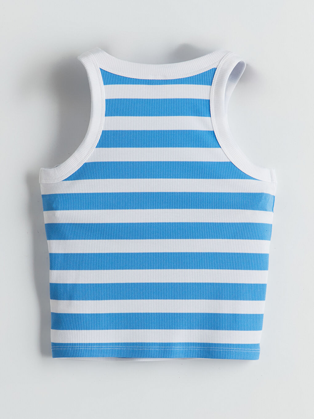 LCW Kids Halter Neck Striped Ribbed Girls' Tank Top -S5IK69Z4-LEN