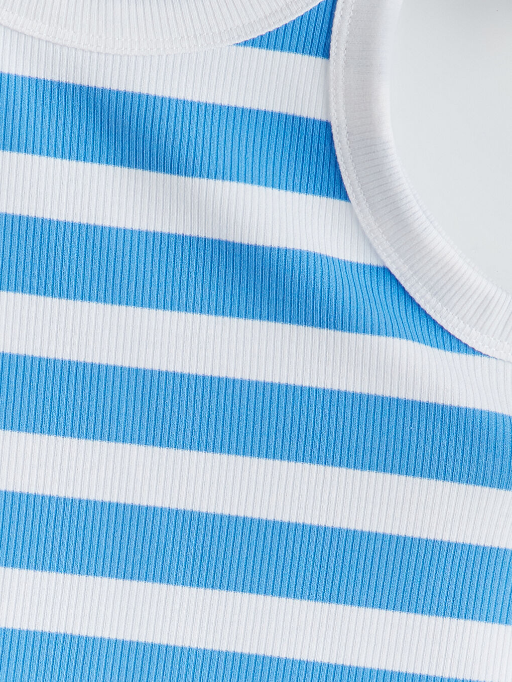 LCW Kids Halter Neck Striped Ribbed Girls' Tank Top -S5IK69Z4-LEN