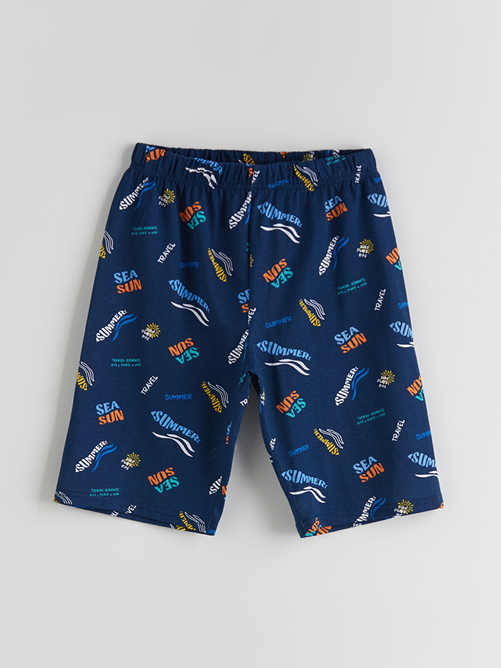 Crew Neck Boys' Shorts Pyjama Set-2