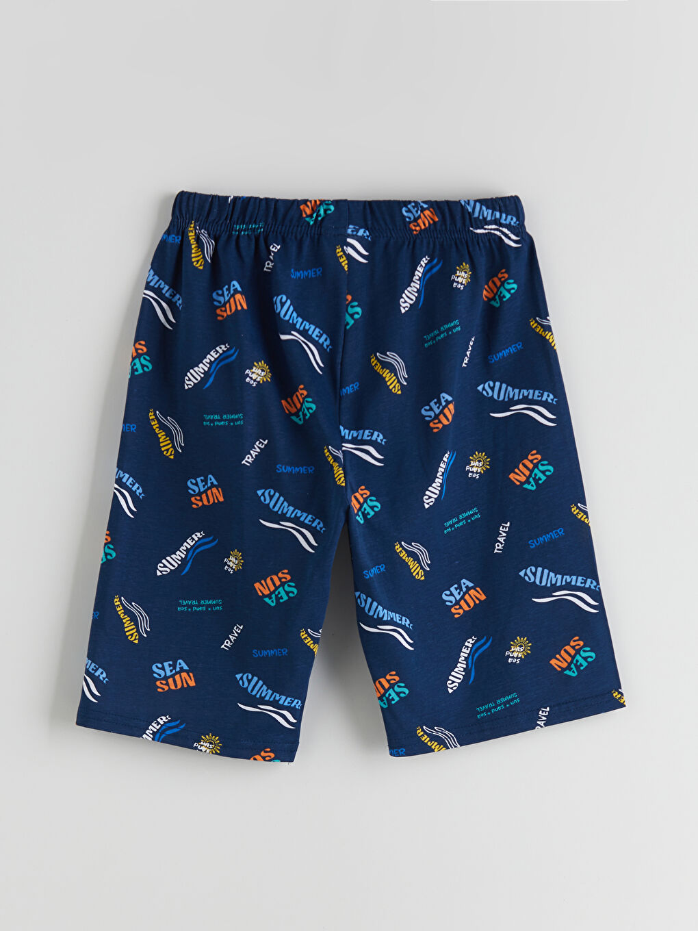 Crew Neck Boys' Shorts Pyjama Set-3