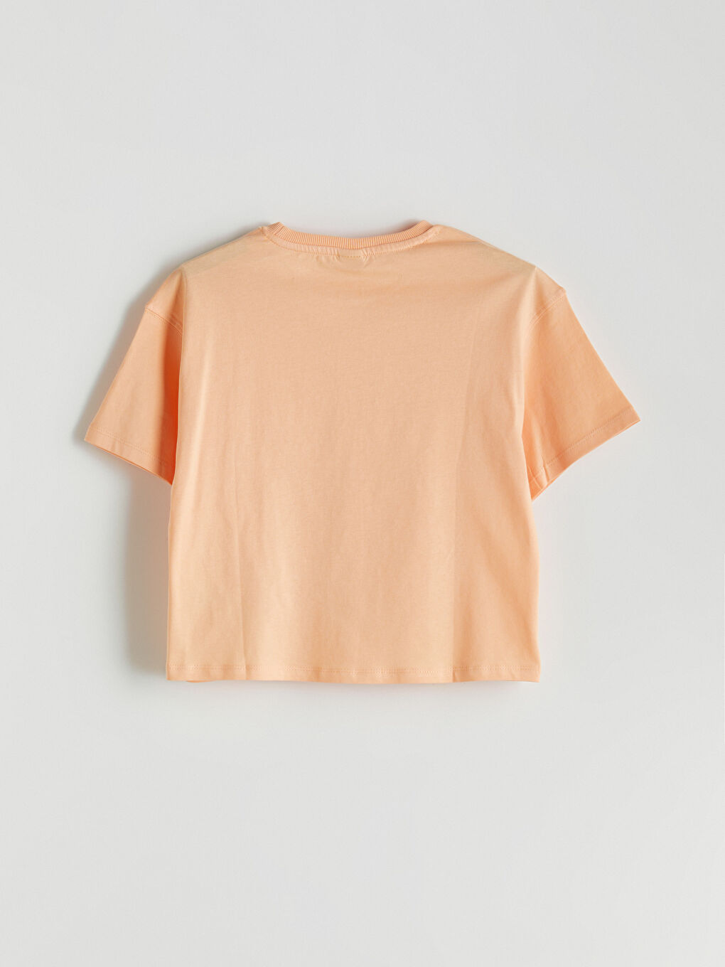Crew Neck Girls Crop T-Shirt -S5IL12Z4-VVW